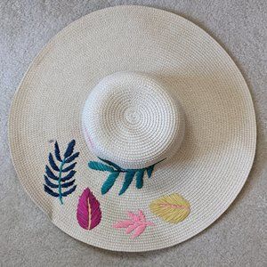 Merona Embroidered Straw Hat